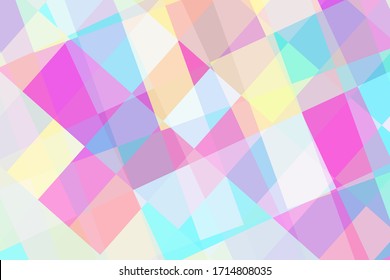 Bright color vector background. Color squares overlay abstraction. Trendy abstract design for cover. Modern technology wallpaper. Colorful banner template. Color block ornament. Digital texture