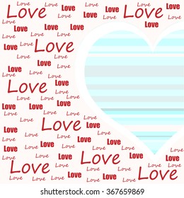 Bright color vector graphic illustration of Valentine day love holiday with symbol of beautiful heart shape on light background