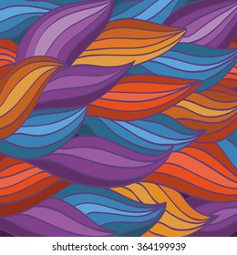 bright color vector pattern of the waves. Wavy graphic background