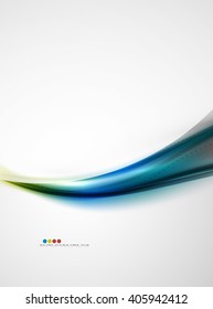 Bright color wave with blur and glowing effects. Abstract background