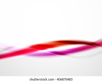 Bright color wave with blur and glowing effects. Abstract background
