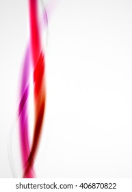 Bright color wave with blur and glowing effects. Abstract background