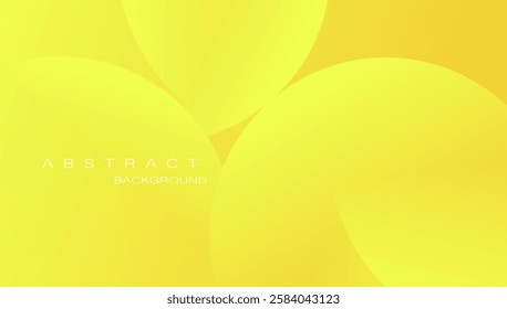 Bright color yellow gradient background. Geometric design background with dynamic shapes composition. Vector illustration