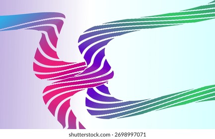 Fundo abstrato colorido brilhante com padrões de ondas dinâmicas multicoloridas. Futurista, design moderno energético e artístico, adequado para digital, design de tecnologia, cartazes criativos, etc.