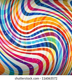 Bright colored abstract striped background