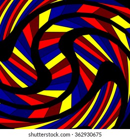 Bright colored abstraction saturated