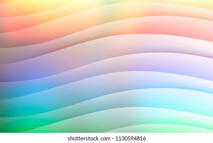 bright and colored background in the form of waves