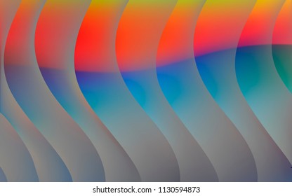 bright and colored background in the form of waves