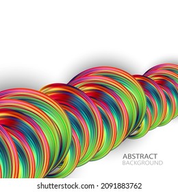 Bright colored background in swirling vector swirl style, design element