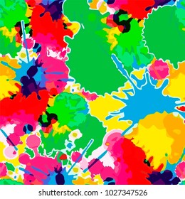 bright colored blots, seamless pattern, vectortor