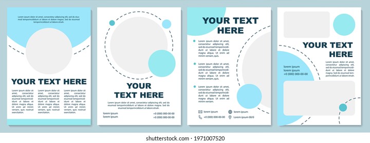 Bright colored brochure template. Flyer, booklet, leaflet print, cover design with copy space. Unique content creation. Vector layouts for magazines, annual reports, advertising posters