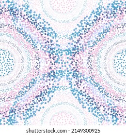 Patrón sin foco de círculo de color brillante para los fondos Burbujas redondas sin foco patrón de niños en vector