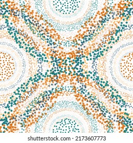 Bright Colored Circle Seamless Pattern for backgrounds Seamless festive background from circles.