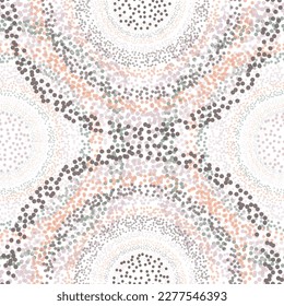 Bright Colored Circle Seamless Pattern for backgrounds Colorful Fish Scale Seamless Pattern