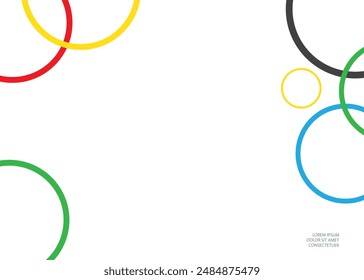 Bright colored circles. Background, abstraction.