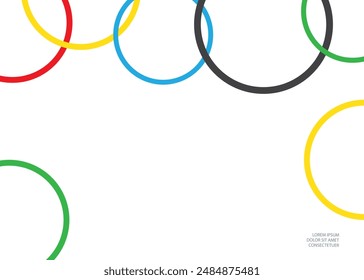 Bright colored circles. Background, abstraction.