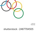 Bright colored circles. Design element. Vector 