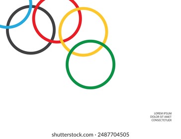 Bright colored circles. Design element. Vector 