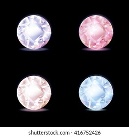 bright colored diamonds