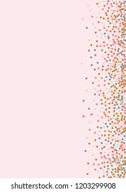 Bright colored dots in the style of memphis. Template in pastel colors with circles for covers, flyers, paper.