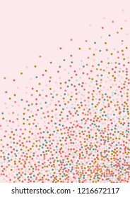 Bright colored dots in the style of memphis. Template in pastel colors with circles for covers, flyers, paper.
