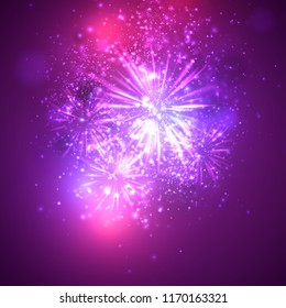 a bright colored energy stream swirling against a dark background. vector abstract concept