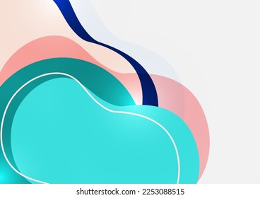 Fluido de color brillante. Antecedentes abstractos. Diseño de pancartas o carteles. Ilustración del vector