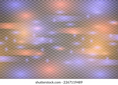 bright colored highlights on the grid are hazy with glare and rays of the sun and the stars shimmer with light