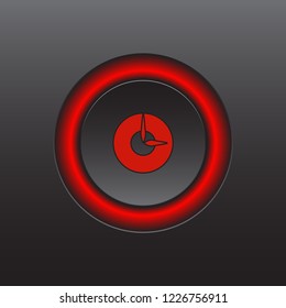 Bright colored isolated icons for a website on a dark background. Finance, strategy, idea, research, collaboration. Vector illustration.