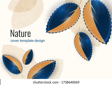 Hojas de color brillante. Fondo creativo abstracto para tu diseño. Ilustración del vector