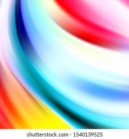Bright colored lines semicircle, abstract background
