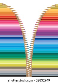 Bright colored pencil background