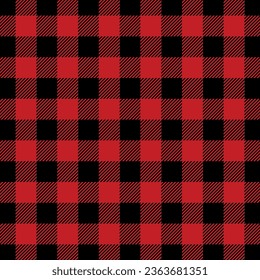 Bright colored plaid. Red, black color. Seamless tartan pattern. Cell. Suitable for fashion textiles and graphics, packaging. the Madras palette.