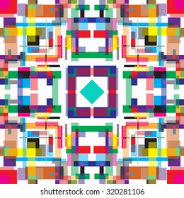 bright colored polygons on a white background vector illustration