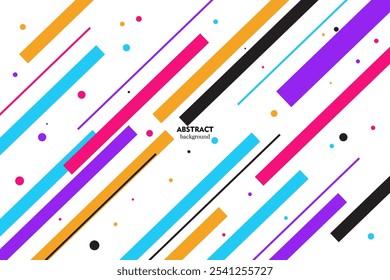 Bright colored rectangular business banner background design. Simple design on white horizontal banner. eps10