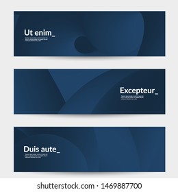 Bright colored sale advertisement templates with liquid shape. Fluid gradient color banners set. Creative 3D blend shapes dynamic composition. Layered isolated vector background. 