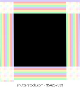 bright colored stripes on a black background