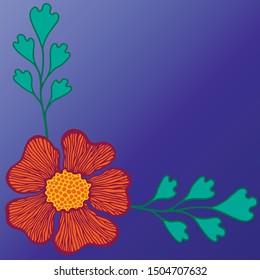 bright colored summer floral pattern for phone cover or background case vector image