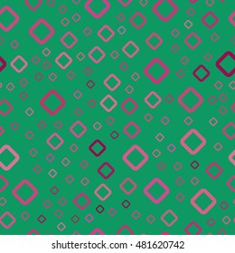 bright colored vector seamless pattern with chaotic rhombuses