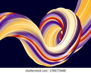 
Bright Colored Wave Stream Acrylic Paint Wave Abstract Design Element