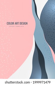 Helle, farbige Wellen bedecken. Moderne Design-Vorlage. Vektorgrafik