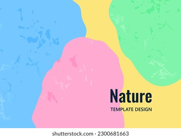 Bright colored wavy background. Template for your design. Vector illustration