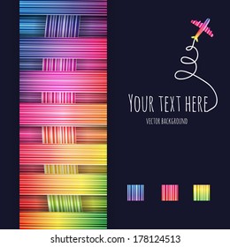 Bright colorful abstract background with place for your text. Vector illustration.