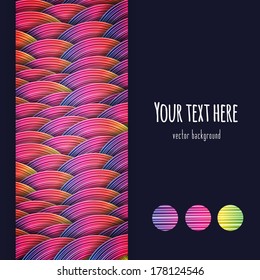 Bright colorful abstract background with place for your text. Vector illustration.