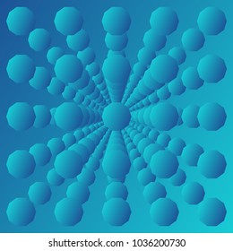 Bright colorful abstract background. Smooth gradient with infinity of geometric figures. Vibrant abstraction. Vector cover for poster, card template, annual report, magazine, website, banner design.