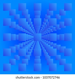 Bright colorful abstract background. Smooth gradient with infinity of geometric figures. Vibrant abstraction. Vector cover for poster, card template, annual report, magazine, website, banner design.