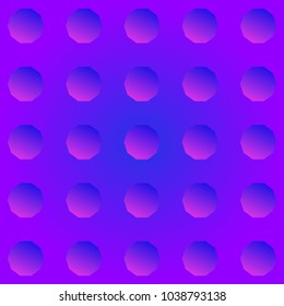 Bright and colorful abstract background. Smooth gradient with geometric figures. Decorative vibrant texture. Vector cover for poster, card template, annual report, magazine, website, banner design.