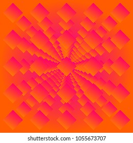 Bright colorful abstract background. Smooth gradient with infinity of geometric figures. Vibrant abstraction. Vector cover for poster, card template, annual report, magazine, website, banner design.