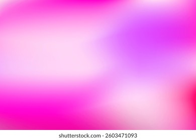 Bright and colorful abstract background with smooth fading gradients in pink and purple hues, conveying a vibrant and energetic atmosphere perfect for modern design