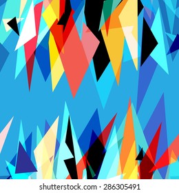 bright colorful abstract background with triangles